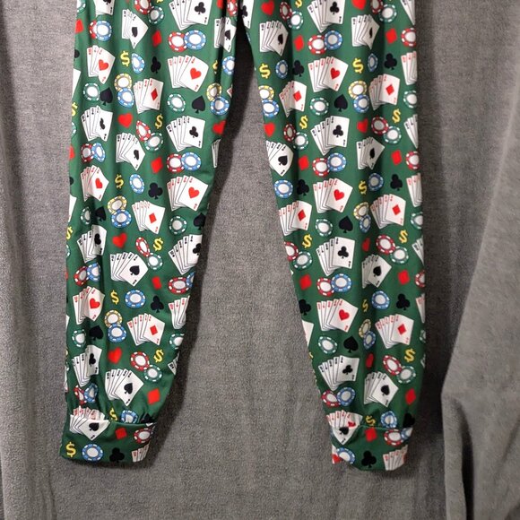 New! Men's Medium Poker Cards and Chips Lounge Pants - Picture 3 of 5